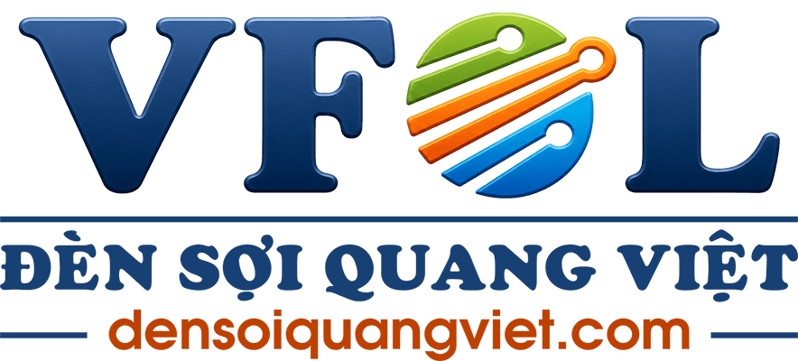 Logo công ty Đèn Sợi Quang Việt - VFOL chuẩn